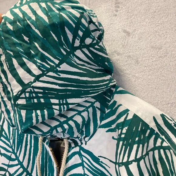 Original Weatherproof Vintage Windbreaker Jacket Men's Large Nylon Tropical Palm - Picture 8 of 16